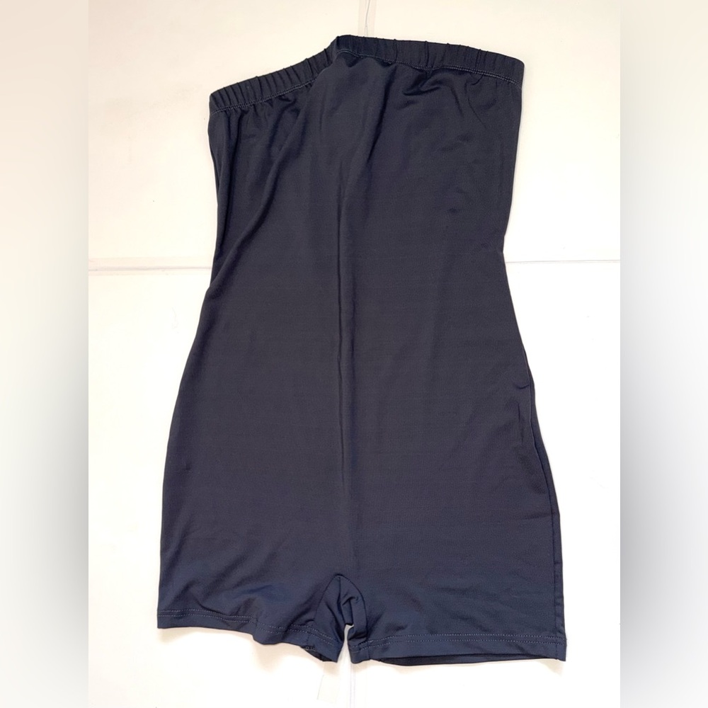 SHEIN Gray Strapless Bodysuit / romper